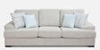Toronto Fabric 3 Seater Sofa In Ivory Colour