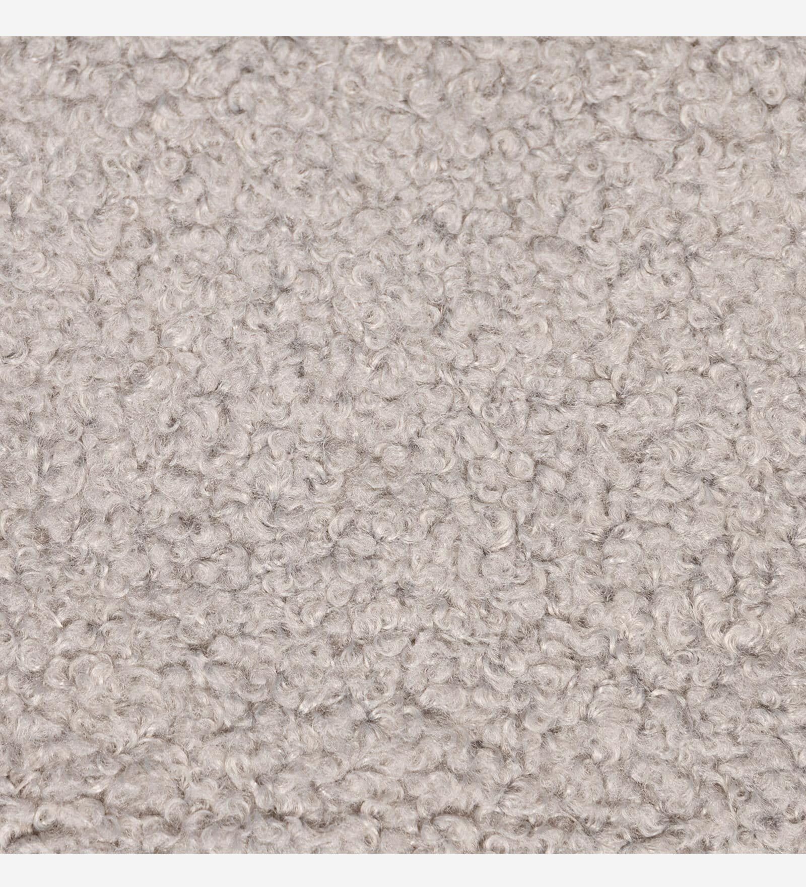 Tochi Boucle Fabric 1 Seater Sofa In Dark Grey- Boucle