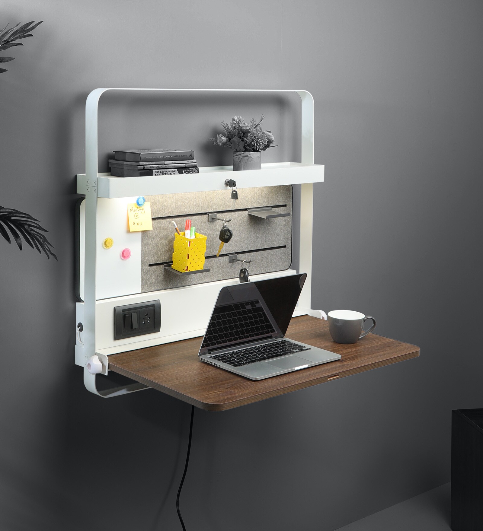 Tokyo Wall Mounted Study Table with Display Board in Dual Tone