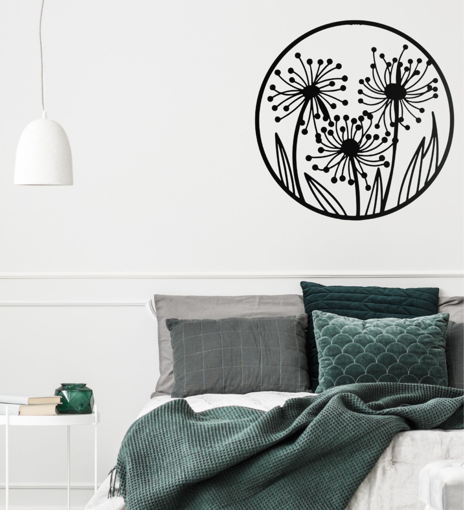 Tomi Metal Wall Art in Black Colour