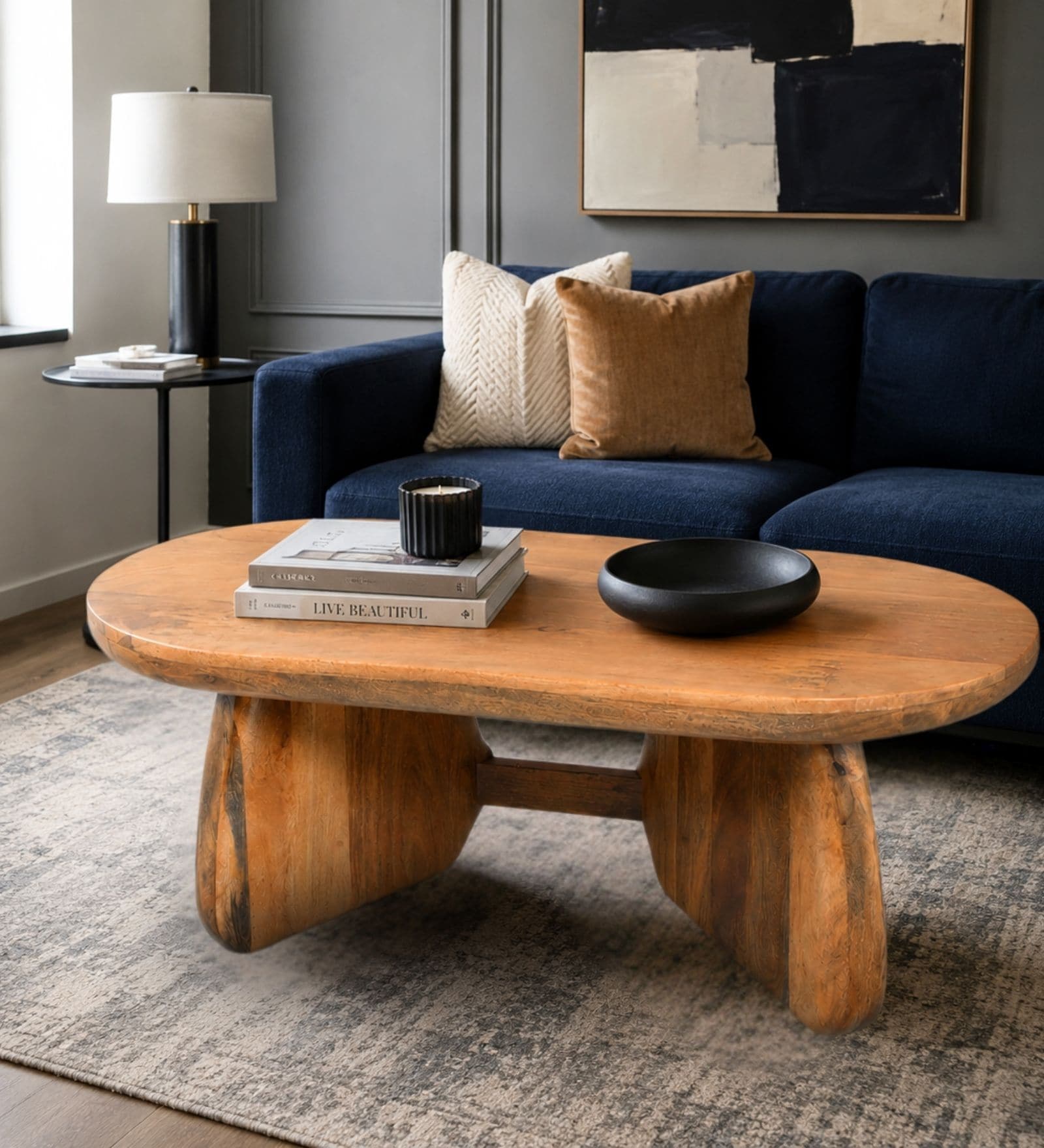 Toro Wooden Centre Table In Chestnut Finish