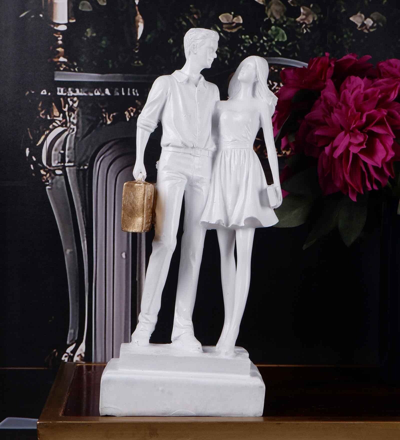 Buy Couple Gateway White Polyresin Figurine at 52 OFF by The White Ink
