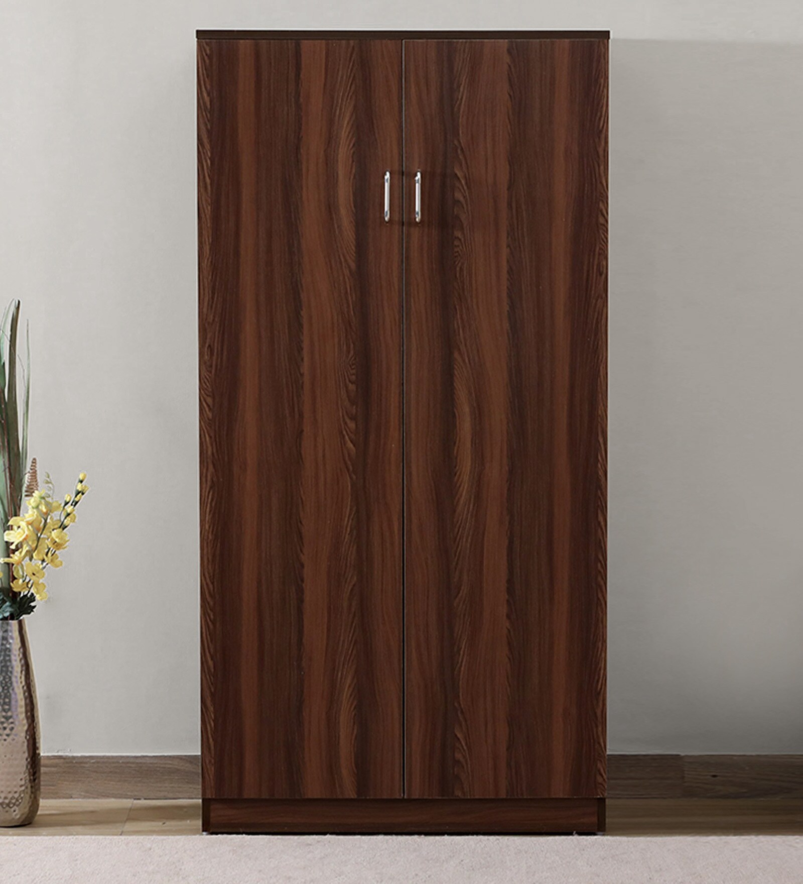 Touma Shoe Cabinet in Walnut Finish