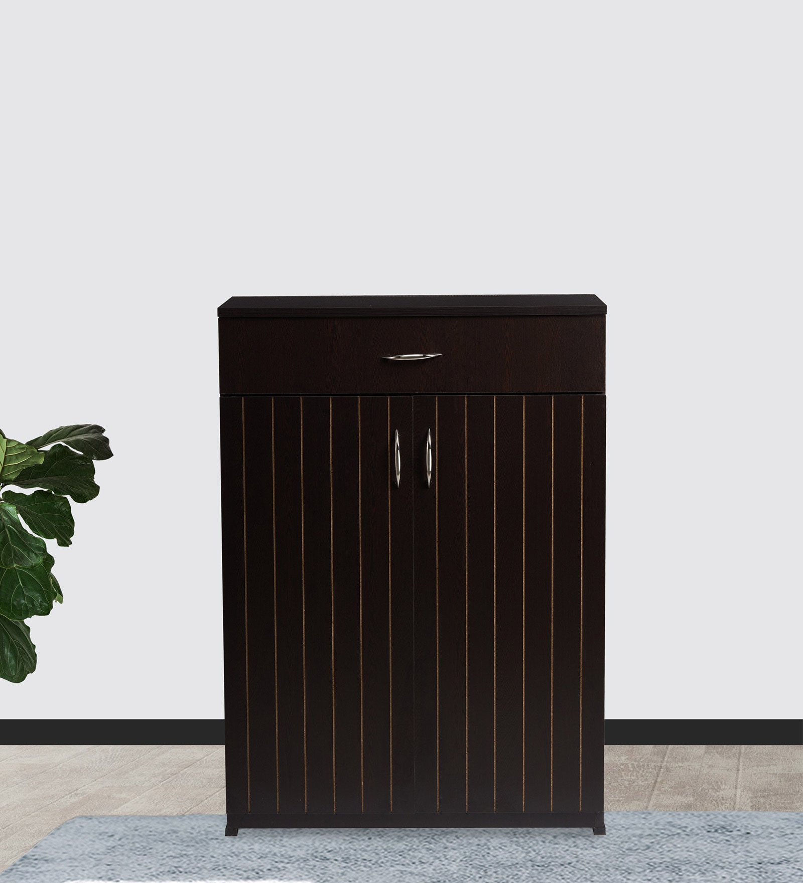 Tower Shoe Cabinet in Wenge Finish