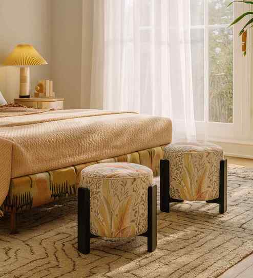 Tondo Pouffe In In Wire Brush Matt Black