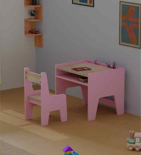 Topolino Toddler Activity Table & Chair in Pink Colour