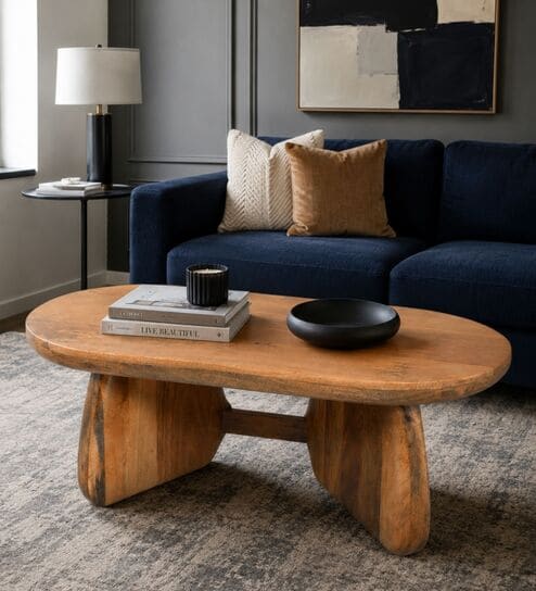 Toro Wooden Centre Table In Chestnut Finish