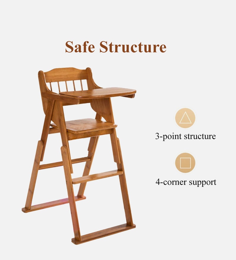 Buy Toddler Folding Baby Chair In Natural Finish By Springtek Online