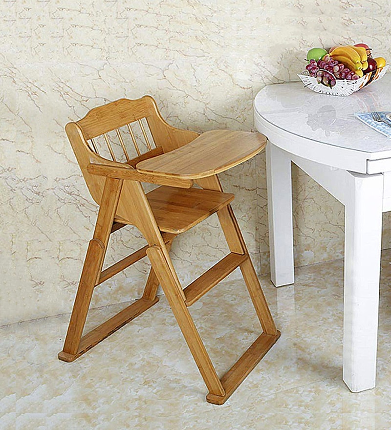 Buy Toddler Folding Baby Chair In Natural Finish By Springtek Online ...