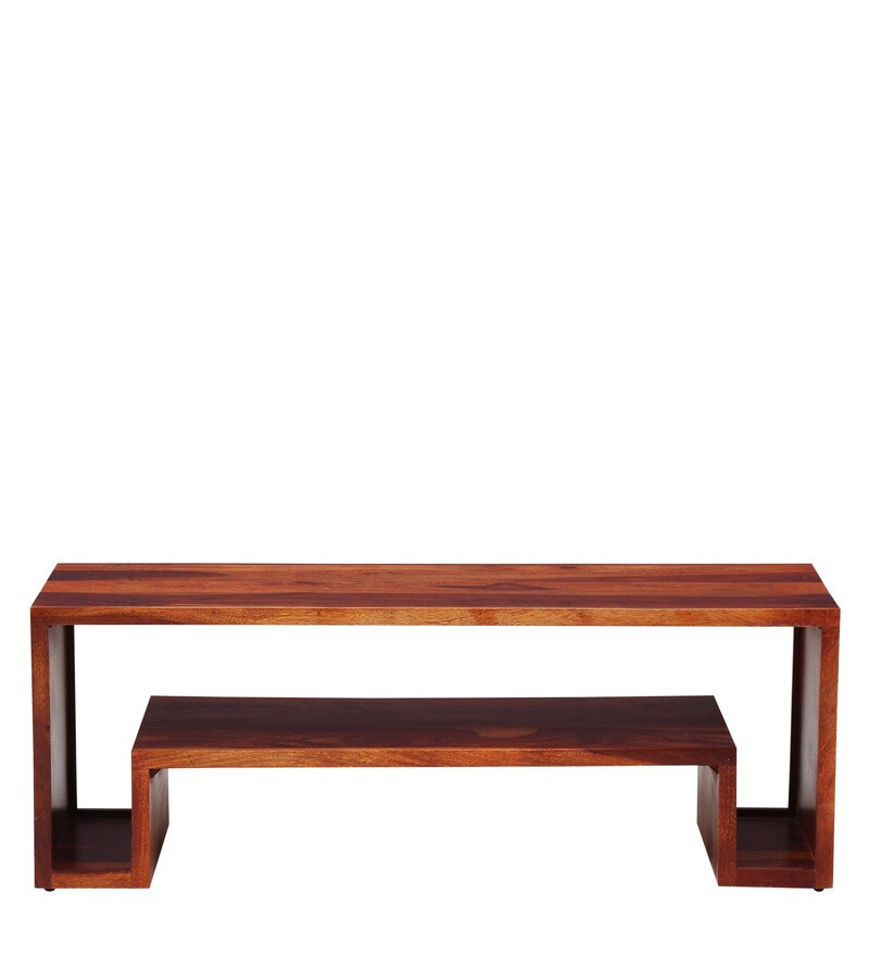 Buy Tomah Solid Wood TV Shelf for TVs up to 43\ In Honey Oak Finish By