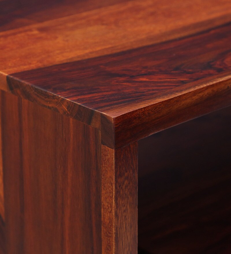 Buy Tomah Solid Wood TV Shelf for TVs up to 43\ In Honey Oak Finish By