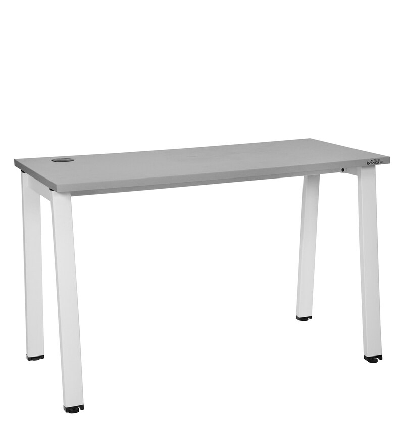 Buy Toronto Study Table in Gothic Grey & White Colour Online