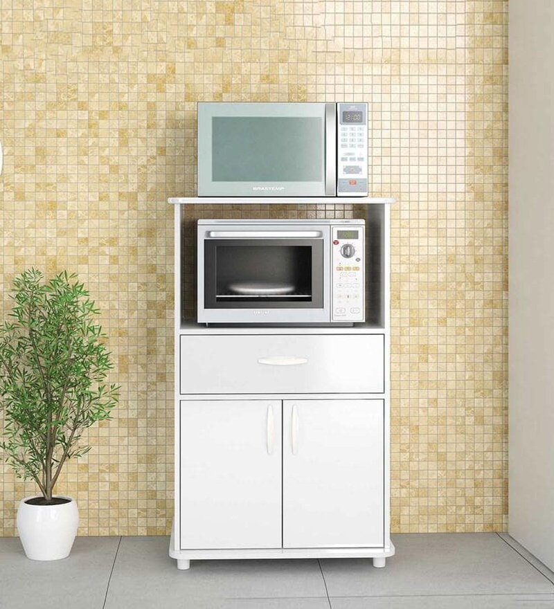 Buy Toshi Base in White Finish Mintwud by Pepperfry Online