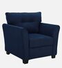 Tochi Fabric 1 Seater Sofa In Blue Colour