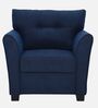 Tochi Fabric 1 Seater Sofa In Blue Colour