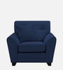 Tochi Fabric 1 Seater Sofa In Blue Colour