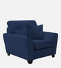 Tochi Fabric 1 Seater Sofa In Blue Colour