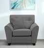 Tochi Fabric 1 Seater Sofa In Grey Colour