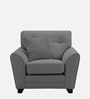 Tochi Fabric 1 Seater Sofa In Grey Colour