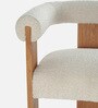 Toervyn Sculpt Lounge Chair In Ivory Colour