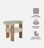 Toervyn Sculpt Lounge Chair In Ivory Colour