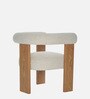 Toervyn Sculpt Lounge Chair In Ivory Colour
