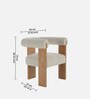 Toervyn Sculpt Lounge Chair In Ivory Colour