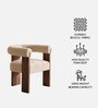 Toervyn Sculpt Lounge Chair In White Colour