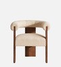 Toervyn Sculpt Lounge Chair In White Colour