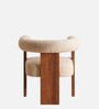 Toervyn Sculpt Lounge Chair In White Colour