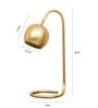 Louise Gold Study Lamp With Metal Base