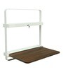 Tokyo Eco Foldable Wall Mounted Study table in White & Dark Oak Finish