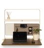 Tokyo Eco Foldable Wall Mounted Workstation with Display Board in Bali Dark Oak Colour