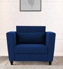 Tokyo Fabric 1 Seater Sofa in Royal Blue Colour