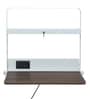 Tokyo Foldable Wall Mounted Study table in White & Dark Oak Finish