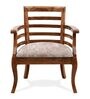 Toldeo Solid Wood Arm Chairs in Brown Colour (Set Of 2)