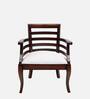 Toledo Solid Wood Arm Chairs in Brown Colour (Set Of 2)