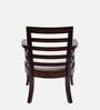 Toledo Solid Wood Arm Chairs in Brown Walnut Finish Set Of 2
