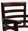 Toledo Solid Wood Arm Chairs in Brown Walnut Finish Set Of 2
