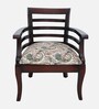 Toledo Teak Wood Arm Chair In Brown Finish