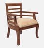 Toledo Teak Wood Arm Chair In Teak Colour (Set of 2)