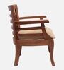 Toledo Teak Wood Arm Chair In Teak Colour (Set of 2)