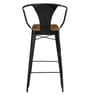 Tolix Metal Bar Stool In Matte Black Colour