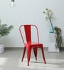 Tolix Metal Iconic Chair in Red Colour