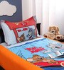 Tom & Jerry Single Bedsheet in Red Colour