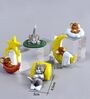Tom & Jerry Sleeping Cute Cartoon Dashboard Figurines Toy Set