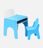 Tom Kids Activity Table & Chair Set In Blue Finish