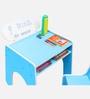 Tom Kids Activity Table & Chair Set In Blue Finish