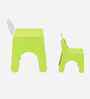 Tom Kids Activity Table & Chair Set In Green Finish