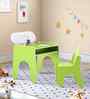 Tom Kids Activity Table & Chair Set In Green Finish